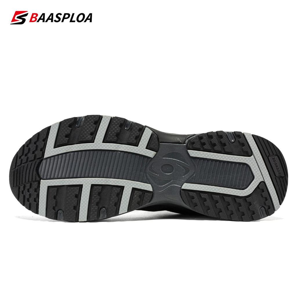Men's Running Shoes Leather + Mesh Breathable Non-Slip Men's Outdoor Wear Sports Lightweight Running Basketball Shoes
