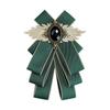Men's High-End Wedding Bow Tie & Lapel Flower - Double Layer British Trendy Collar Accessory for Formal Suit & Business Shirt