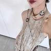 Bohemian Retro Hand-Worn Metal Suede Belt Casual Vacation Style Waist Chain Woven Women