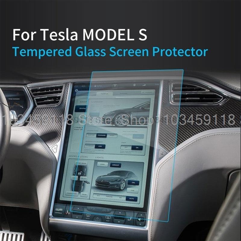 Tempered Glass Screen Protector Film For Tesla Model S 2014-2021 17 inch Car gps Navigation radio anti-scratch accessories