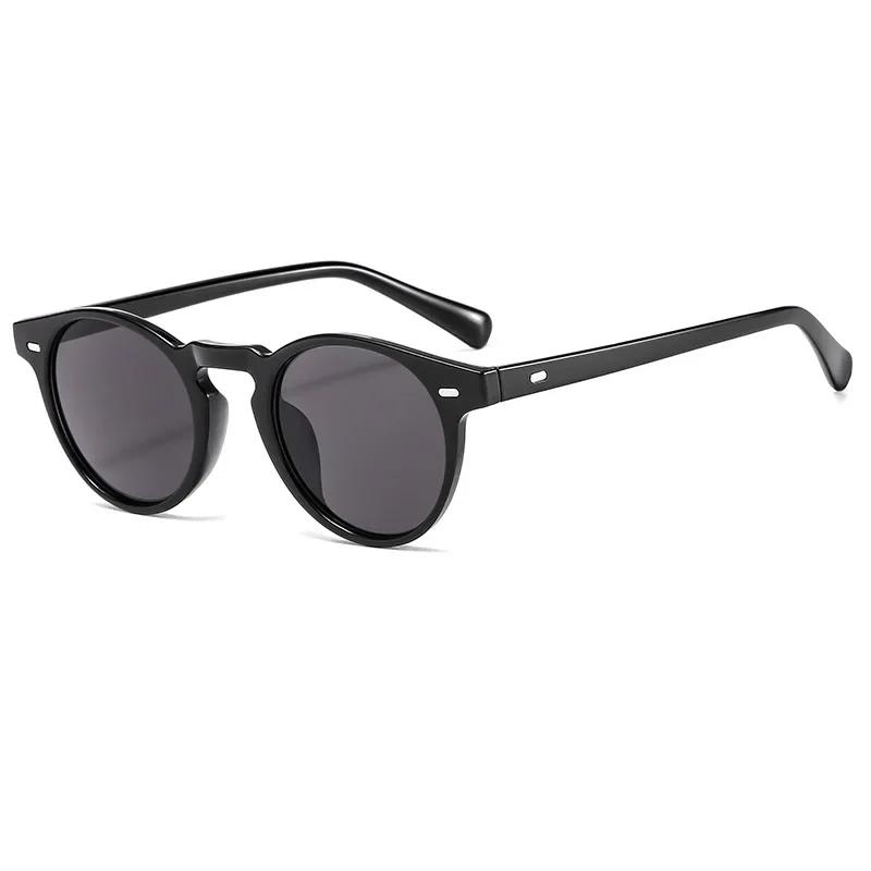 

Small Vintage Round Sunglasses Men Women Brand Designer Ocean Color Sun Glasses Male Female Fashion Retro Oval Other