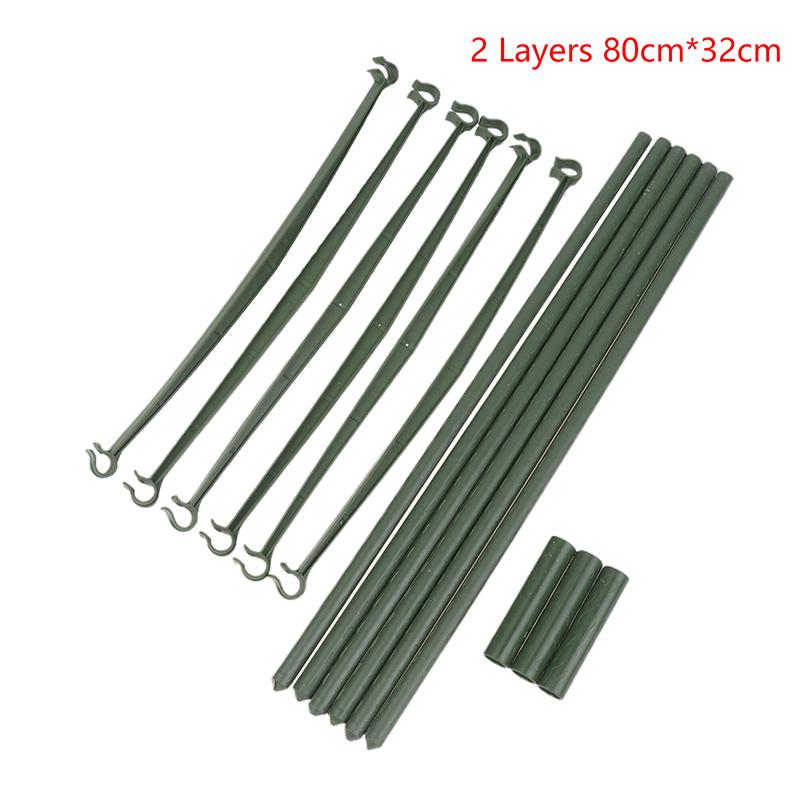 DIY Pflanzenstützen Gemüseanbau Rahmen Tomatenstange Kunststoffbeschichtetes Stahlgitter 80/120/160 cm Höhe 11 mm Dicke Pflanzenpfähle