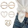 5Pcs Adjustable Waist Fasteners Buckle Zinc Alloy Waist Cincher Clothing Waist Adjuster Clip For Dress Scarf Shawl Shirt