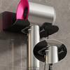 Dryer Organizer Space Saving Wall-Mounted Hair Dryer Holder Hook Storage Bracket Storage Shelves