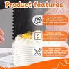 7 PCS Cake Scraper Set, Clear Acrylic Cake Smoother Scraper, Clear Cake Combs, Multi-Shape Edges with Connector Rings, for DIY Icing Frosting