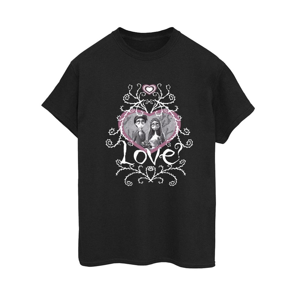 Corpse Bride Womens/Ladies Love Heart Frame Cotton Boyfriend T-Shirt