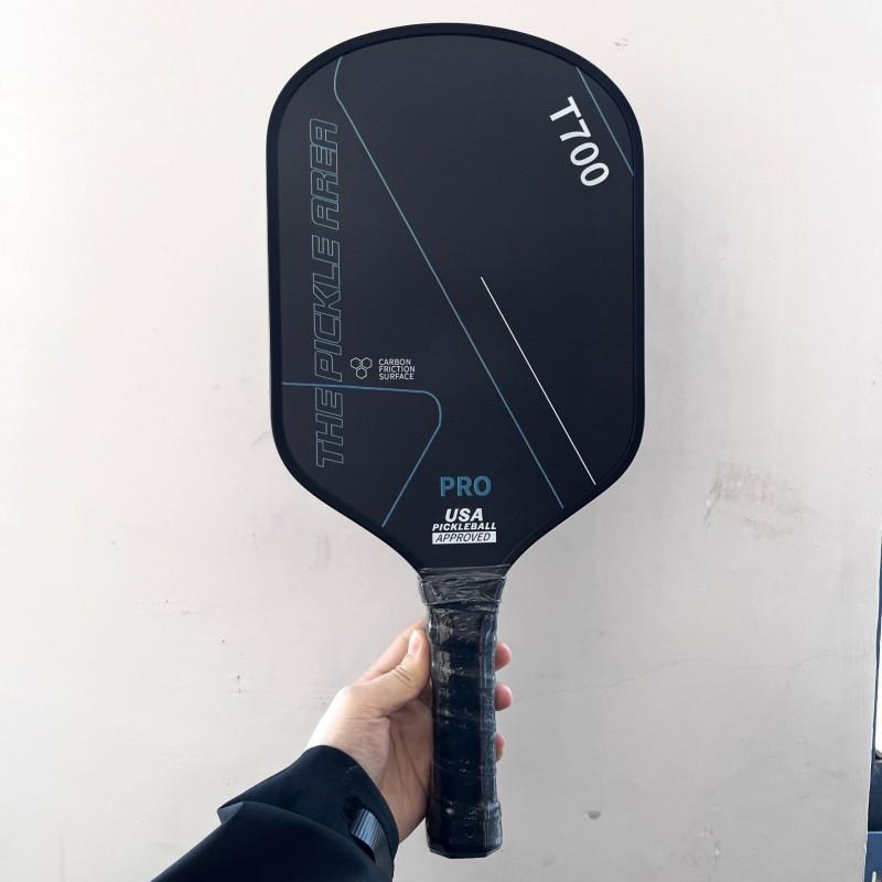 T700 Carbon Fiber Pickleball Paddle Textured Matte Surface Professional Recreational Play