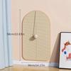 Large Sisal Cat Activity Station Scratching Post Pad Washable with Hanging Ball Toy Fun Play Self Adhesive Wall Mount Panel