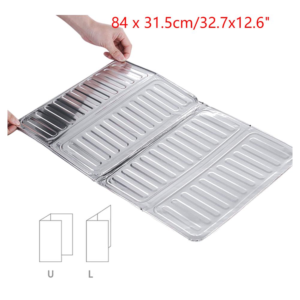 3 Sided Oil Splatter Guard Kitchen Aluminum Foil Anti Splatter Shield Guard Grease Splatter Guard for Stove Top and Frying Pan