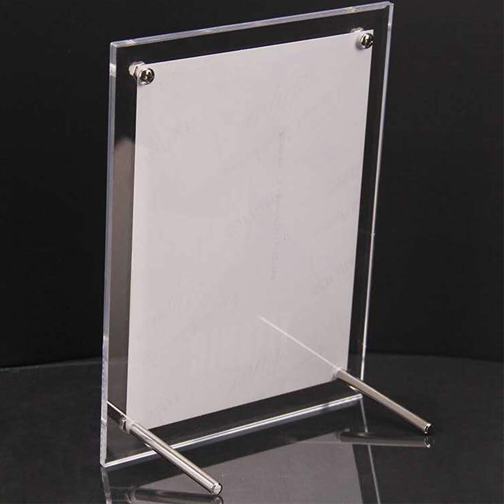 Acrylic photo A4 photo photo certificate of award display stand comes with bag containing yellow metal fittings frame, size, stand, acrylic, frame,