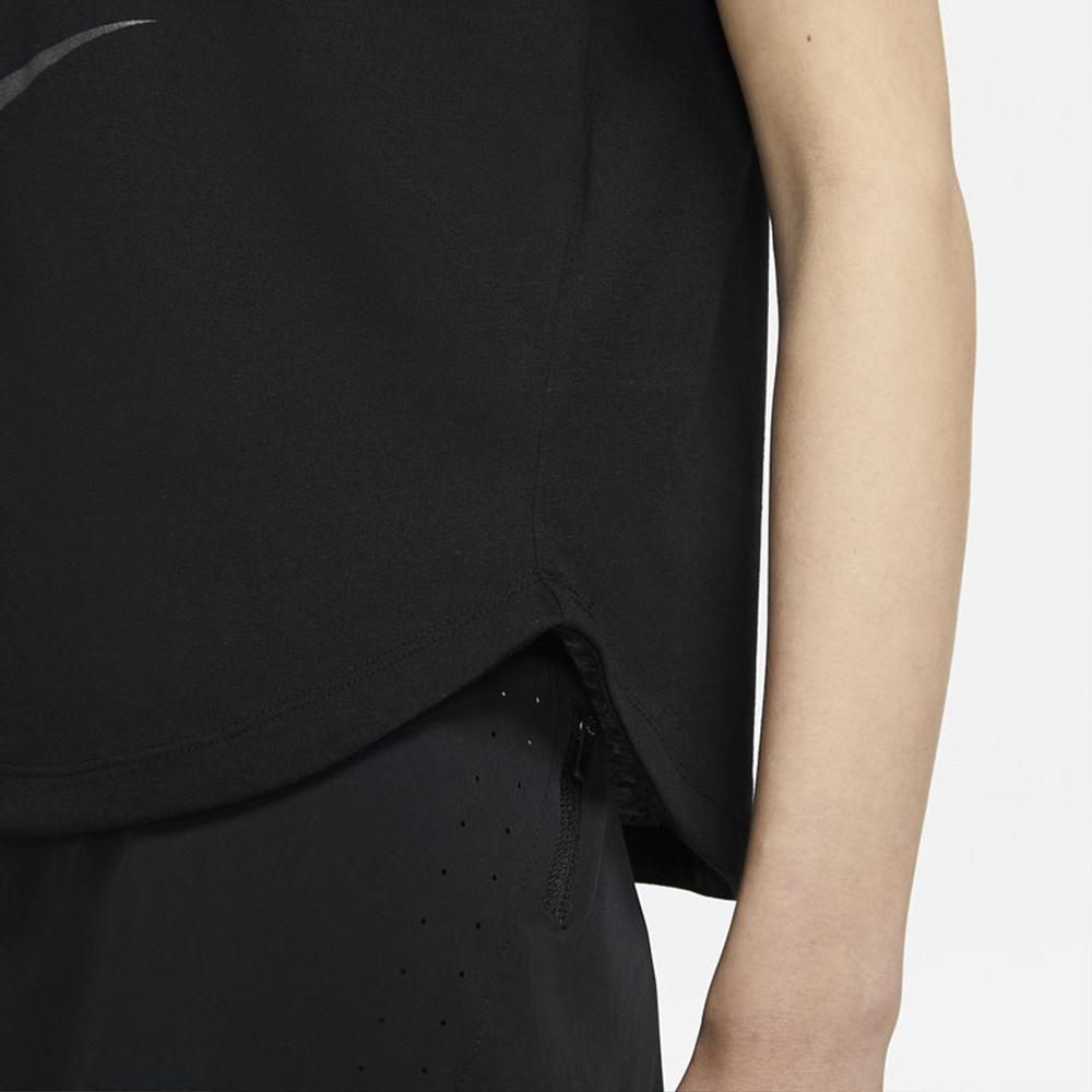 Nike Casual Breathable Round Neck Short Sleeve T-Shirt Women Tops Black DC4324-010