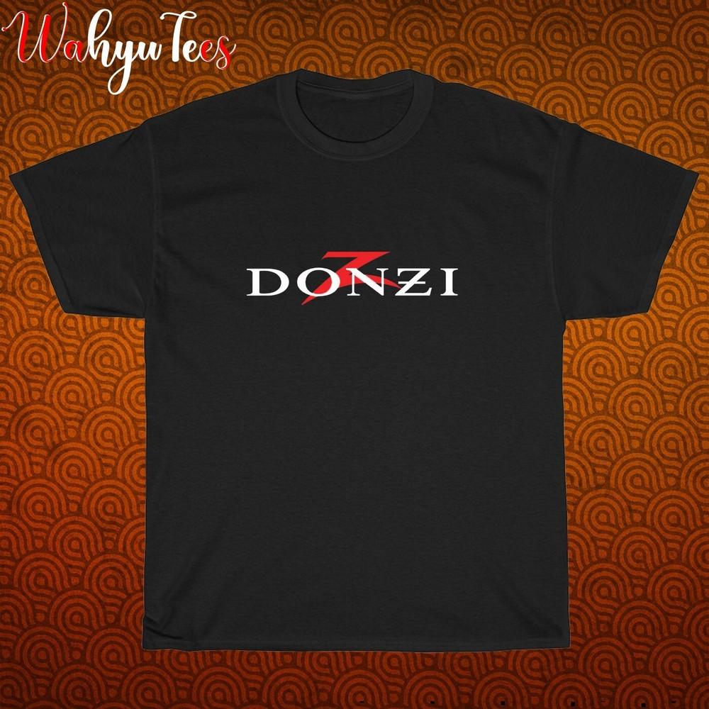 New! Donzi Marine Logo Black Grey Navy White Size S-5XL Unisex T-Shirt
