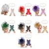 Lace Flower Fascinator Hat Hairband Necklace Gloves for Cocktails Event Dressingup Roleplay Flapper Costume Accessories