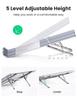 Ugreen Foldable Laptop Compact and Fits Laptops from To and Aluminum Alloy Construction with 5 Adjustable Angle and Storage Case Included Stand,