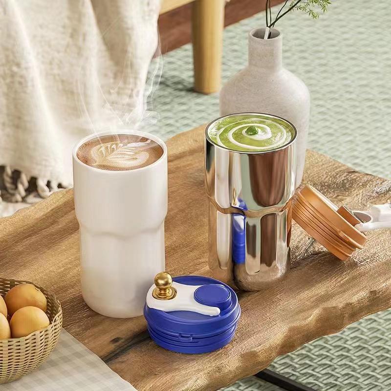 420ml Thermos Coffee Mug 316 Stainless Steel Smart Digital Temperature Display Vacuum Insulated Cup Water Bottle Hot and Cold