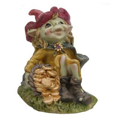 [R7078] - Fortune 'Pixie Forest Elf' Resin Figurine - 6 Cm