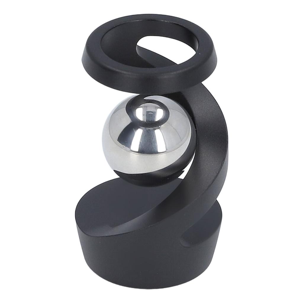 Desktop Suspended Gyroscope Reduce Anxiety Silver Bead Aluminium Alloy Rotating Gyroscope Desk Toy