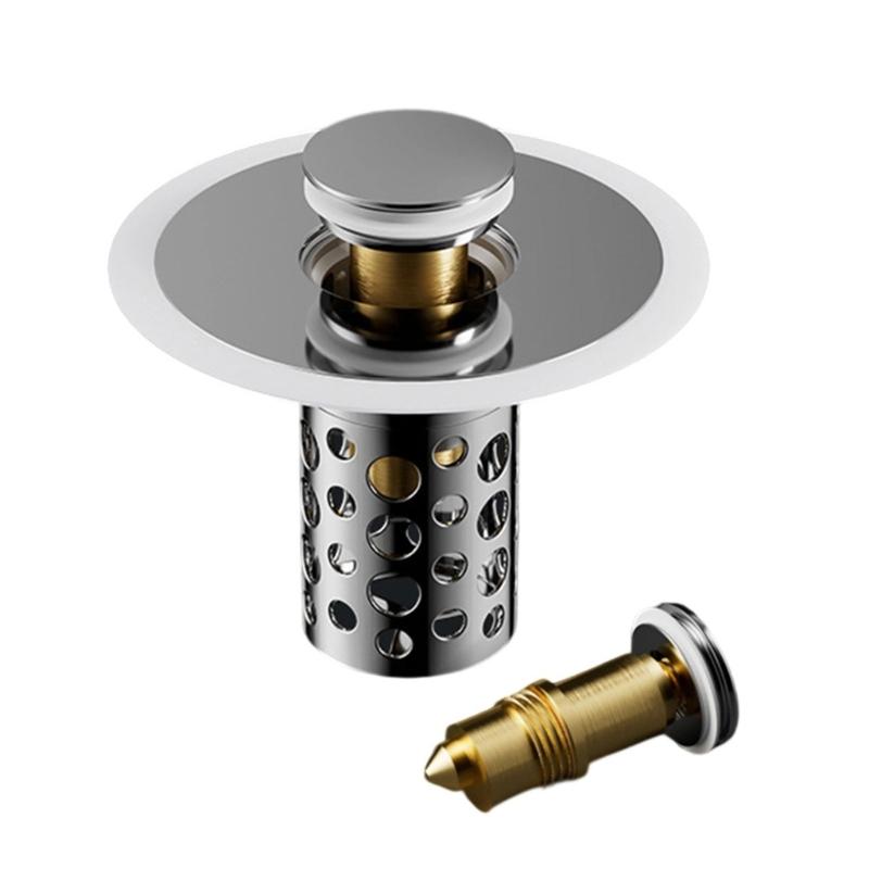 Practical Bathtubs Drain Stoppers And Drain Collector Bounces Designs Without Clog Filter Basket Accessory for Drain