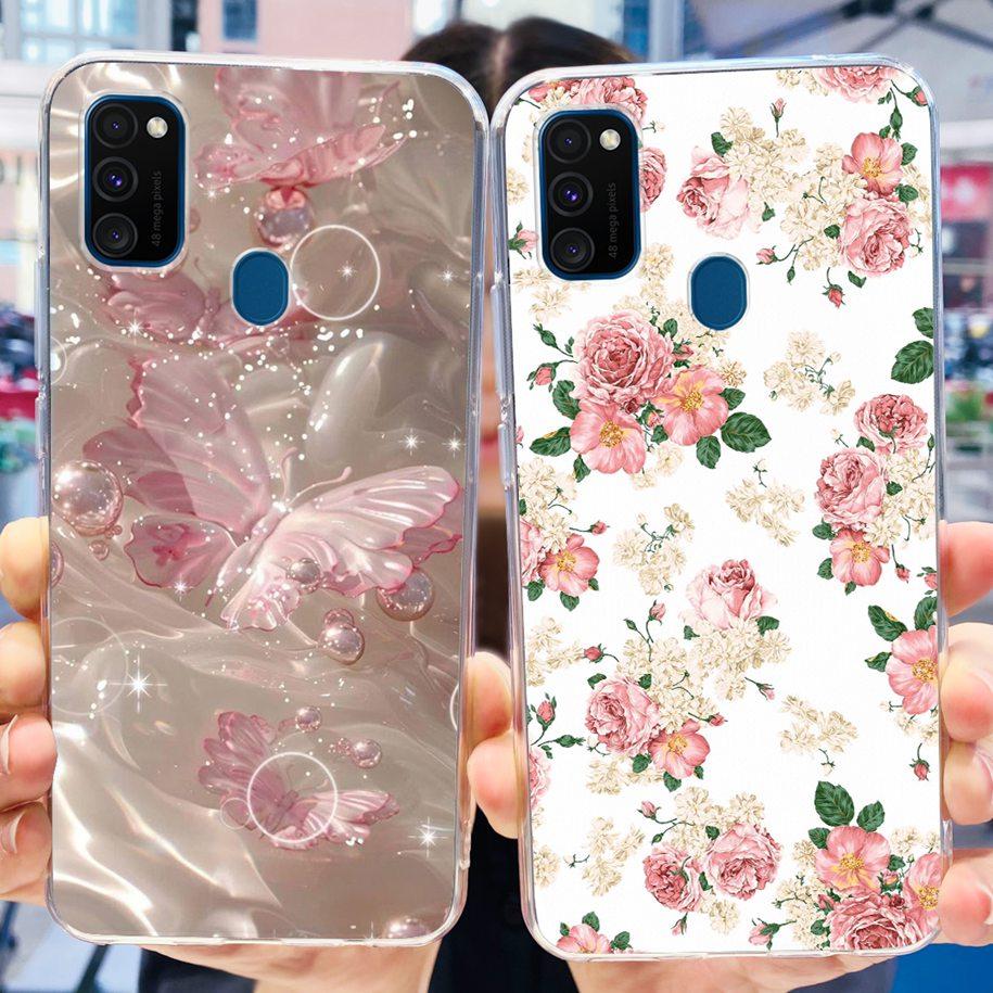 For Samsung M21 Case SM-M215F Silicone Soft Phone Cover For Samsung Galaxy M21 2020 Fundas Cartoon Coque For Samsung M 21 Bumper