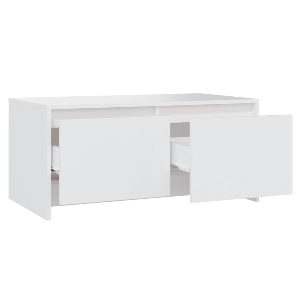 Coffee Tables Coffee Table White 90X50x41.5 Cm Engineered Wood