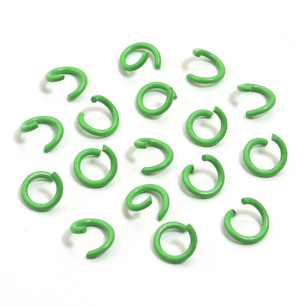 200pcs/Lot 8mm Colorful Metal Jump Rings Open Split Ring Connector For Choker Necklaces Bracelet Chain Maille Jewelry Making