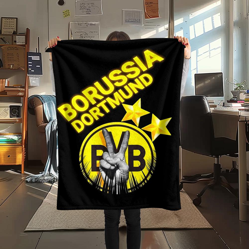 1PC BVB Print Flannel Blanket, High Quality All Seasons, Home Decor, Warmth and Comfort, Perfect for Christmas Gifts