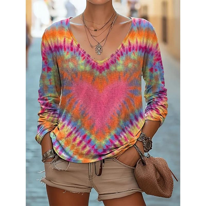 JPNTKY Women's Fashion Casual Long Sleeve V Neck Blouses & Shirts