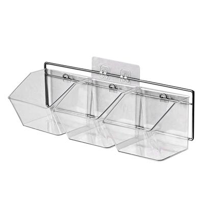 Wall Mounted Storage Container 3 Layer Wall Hanging Kitchen Storage Box for Garlic Ginger Onion