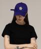 GRAVER [Unisex] Flower Dot Embroidered Ball Cap_Purple