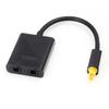 ENK 1 In 2 Out Digital Optical Audio Splitter Adapter Cable for DVD Amplifier