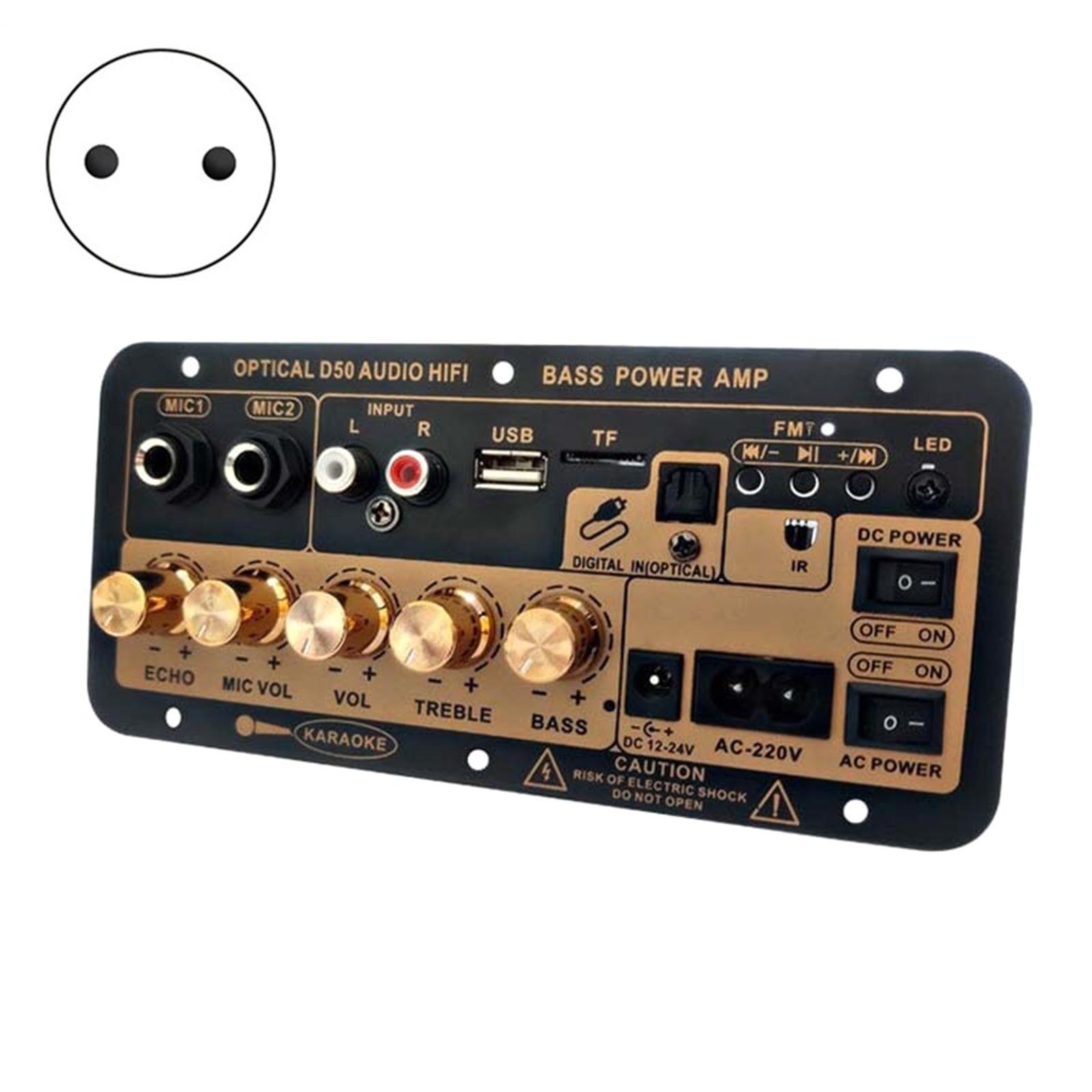 

D50 Subwoofer Power Amplifier Board With Optical Audio Bluetooth-compatible Power Amplifier Board For Home Car EU