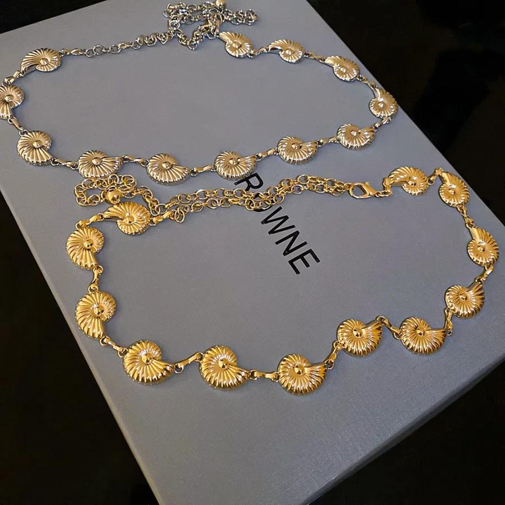 Sea Series Shell Conch Waist Chain Zinc Zinc Alloy Metal Shell Beach Body Chain Girls Couple Gift