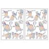 2 Sheets Rainbow Window Clings to Prevent Bird Strikes Decorative Prism Static Decals Butterfly Flower Heart Star Moon Shape Anti-Collision Stickers