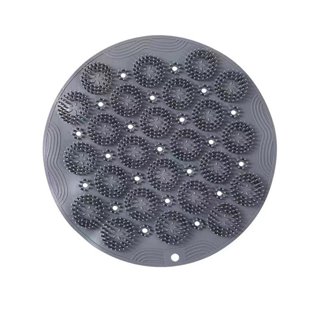 Lazy Bath Massage Foot Pad Wall Mounted Suction Cup Back Massage Scrubber Mat Exfoliating Strong Suction Non-Slip