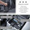 Sixthsmoy Für 2005-2025 Nissan Frontier Mittelkonsolen-Organizer-Ablage Mittlere Armlehnen-Aufbewahrungsbox Einsatz Sekundärzubehör