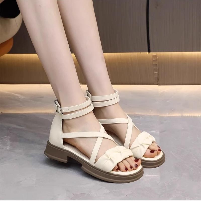 Sandali da Bambina 2025 Estate Nuovi Sandali Romani da Bambina Antiscivolo Sandali per Bambini Medi e Grandi Moda Scarpa da Bambina Comodità Scarpe per Bambini
