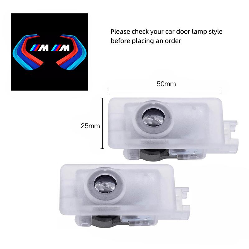 DKHN5 2Pcs HD Car Door Welcome Light LED Projector Lamp For BMW G30 G32 G01 G02 G05 G06 G07 G26 G23 G22 F40 F20 G08 G16 G15 G14 G12