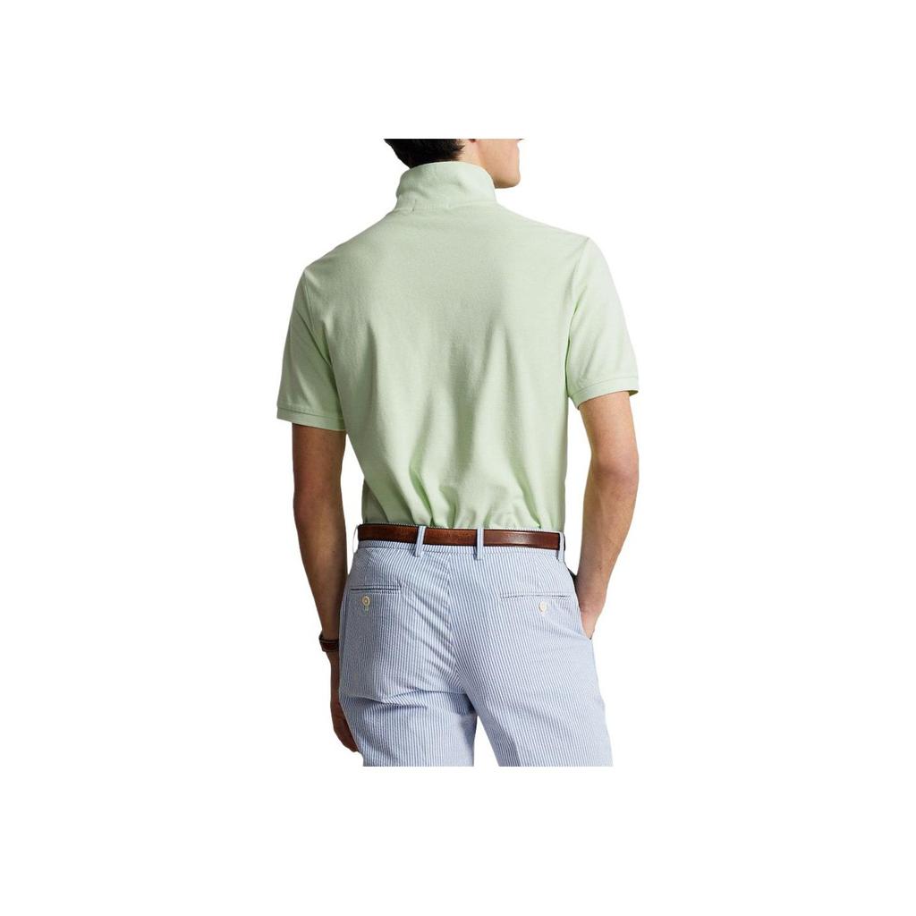 Polo Ralph Lauren Solid Fit Short Sleeve Polo Shirt Men Tops Green 710910898-003