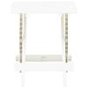 Foldable Garden Table White 45 X 43 X 50 Cm Plastic