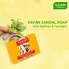 Vaadi Herbals Divine Sandal Bath Soap Bars Pack Of 6 X 75 g Each Gentle Cleansing Bar For Smooth Radiant Skin Daily Bath
