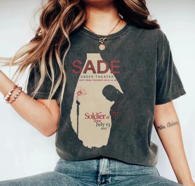 Новый подарок от Sade для поклонников Sade Классический перепечаток Мужская Женская AHN00390 Унисекс Футболка XL