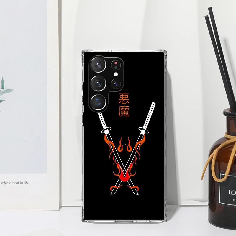 Japanese Aesthetic Text Letter Phone Case For Samsung Galaxy S26 S25 Edge S24 FE S23 S22 Ultra S21 Plus S20 + Art Fundas Back Co