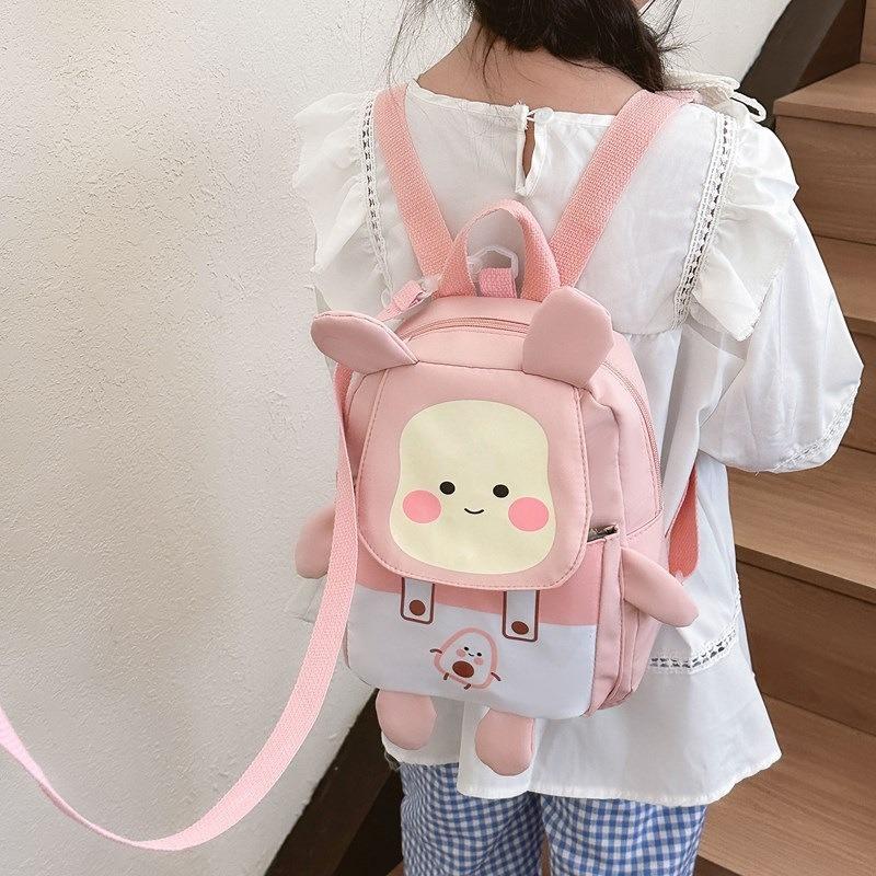 Anti-lost children's backpack girl cute lightweight versatile backpack kindergarten school bag small class baby snack bag