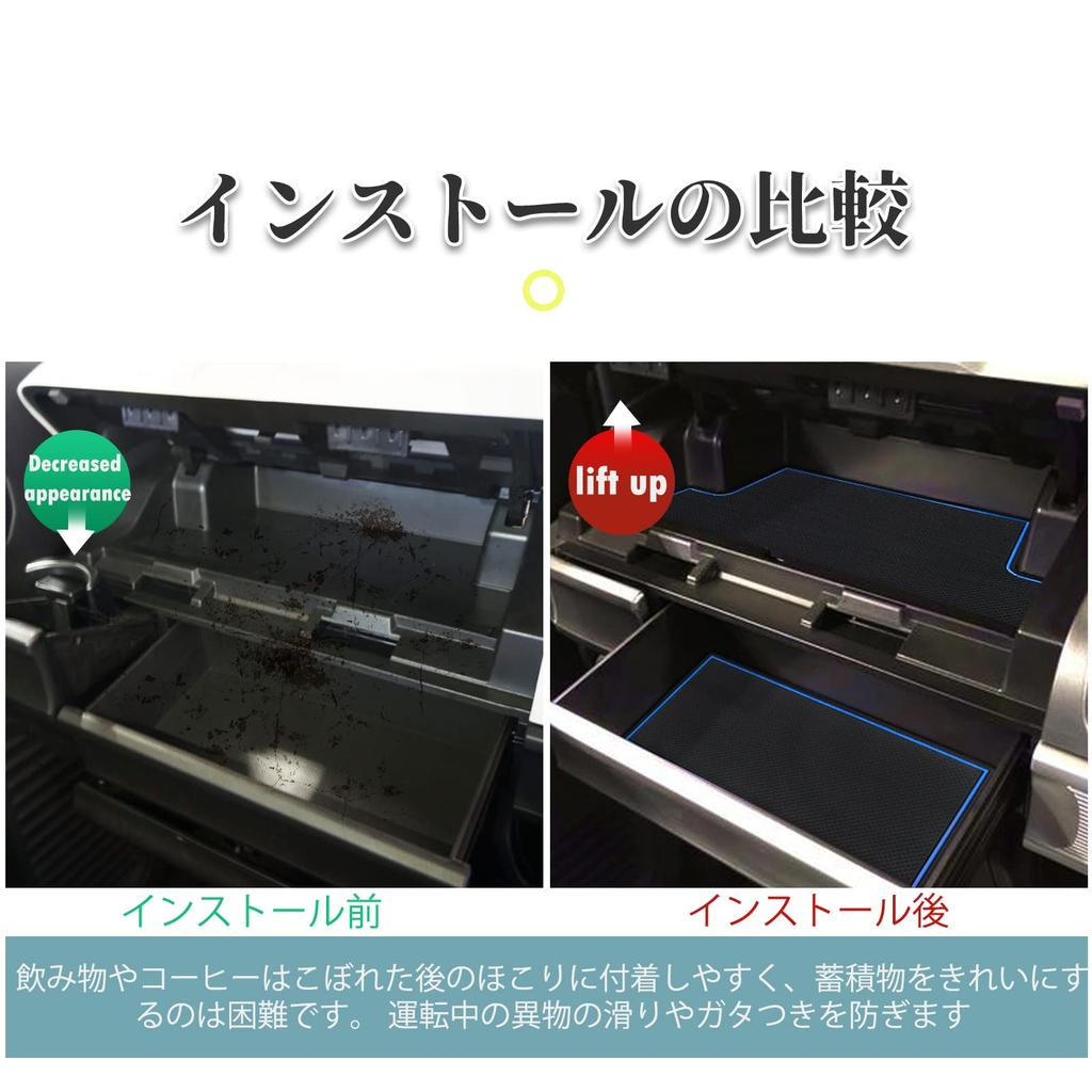 SHAOHAO Suzuki Spacia MK53S MM53S Mata Gumowa Samochodowa Mata Spacia Custom Mata do Kieszeni Drzwiowych Wewnętrzna Mata Gumowa Mata Łatwa Instalacja Części Wewnętrzne