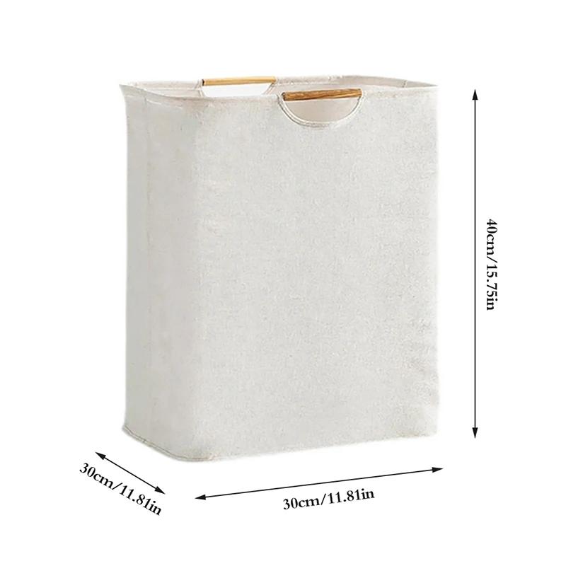 Collapsible Laundry Basket Large Capacity Laundry Storage Dirty Clothes Storage Basket with Handle Hamper Bathroom Accessories