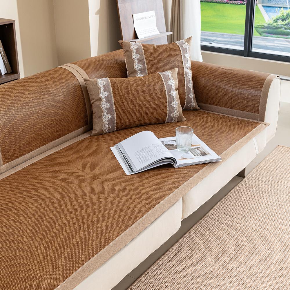 

Rattan Mat Sofa Mat Mat Summer Non-Slip Sofa Cover Living Room Sofa Seat Cushion Backrest Summer Cool Cushion Cool But Not Icy 70*70cm