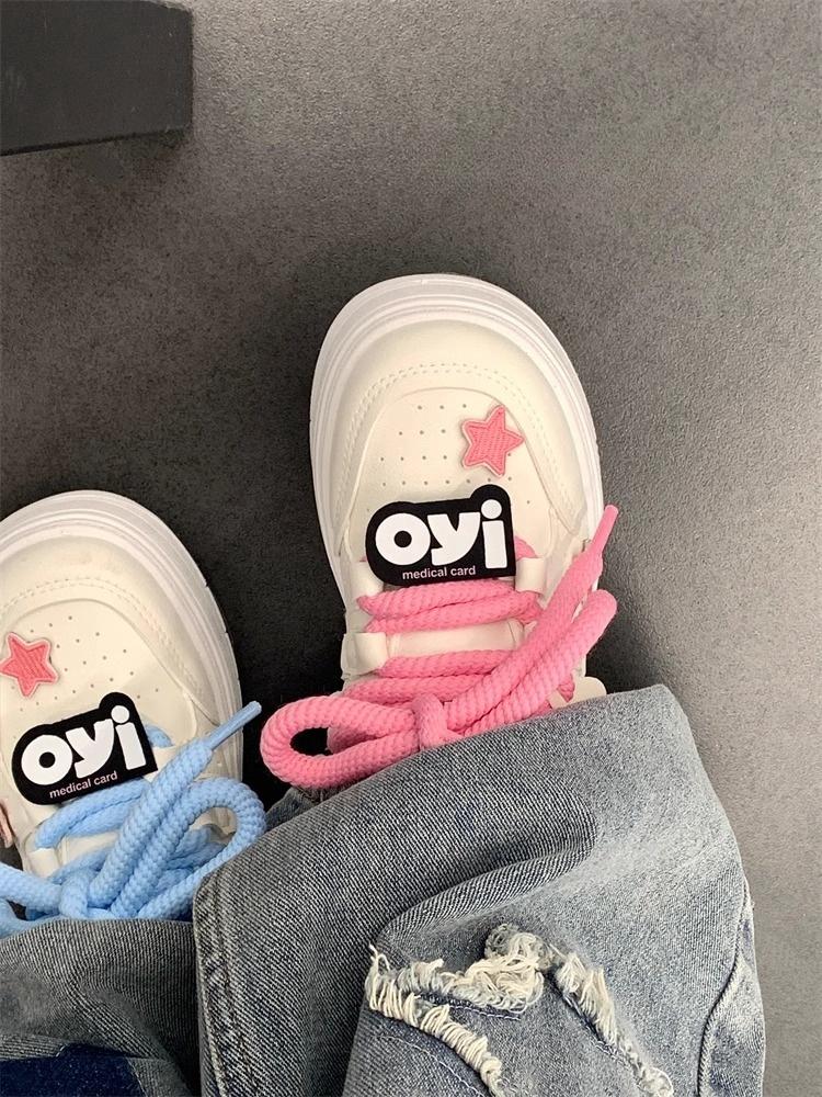 

Мода 2024 года, женские кроссовки на плоской толстой подошве, разноцветные туфли на платформе, высокое качество, стиль граффити, роскошный дизайн, клубная обувь 40 бежевый