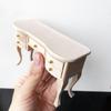 Miniature Study Furniture Set 2PCS Wood Desk Chair Models For Adult Collector Study Decoration