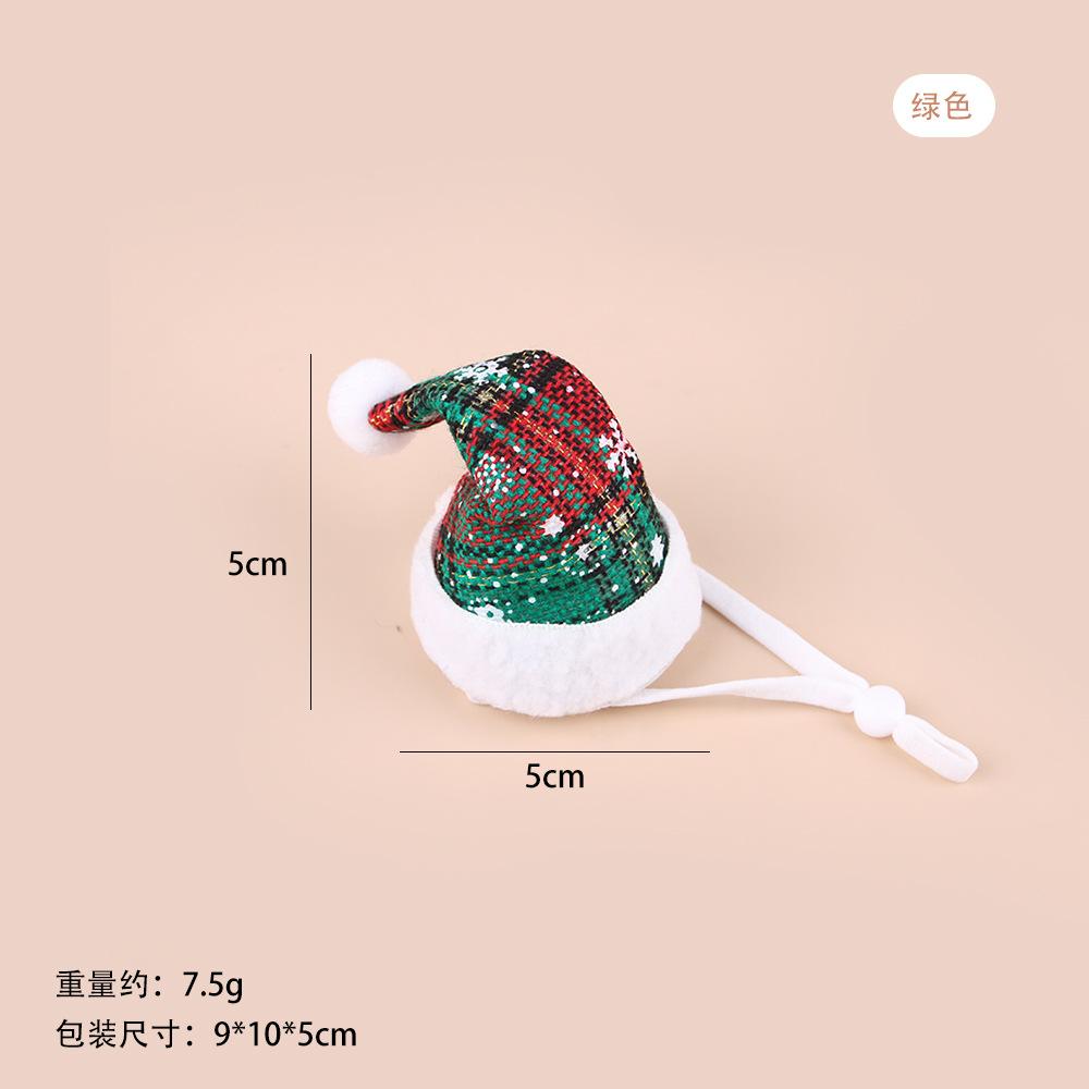 Pet Christmas Cute Small Hat Adjustable Cat Christmas Party Decoration Hat Pet Hat