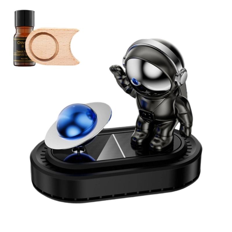 Solar Powered Astronaut Air Freshener Decoration Essential Oil Diffuser Car Ornament Fragrances Dispenser